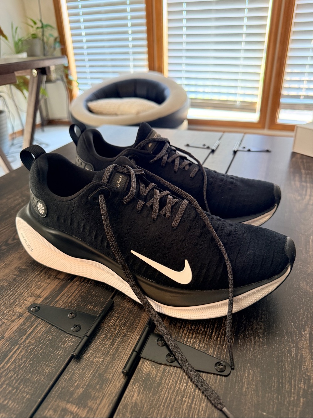 Nike ReactX Infinity Run 4 Running Shoes Black White Men’s Size 11.5